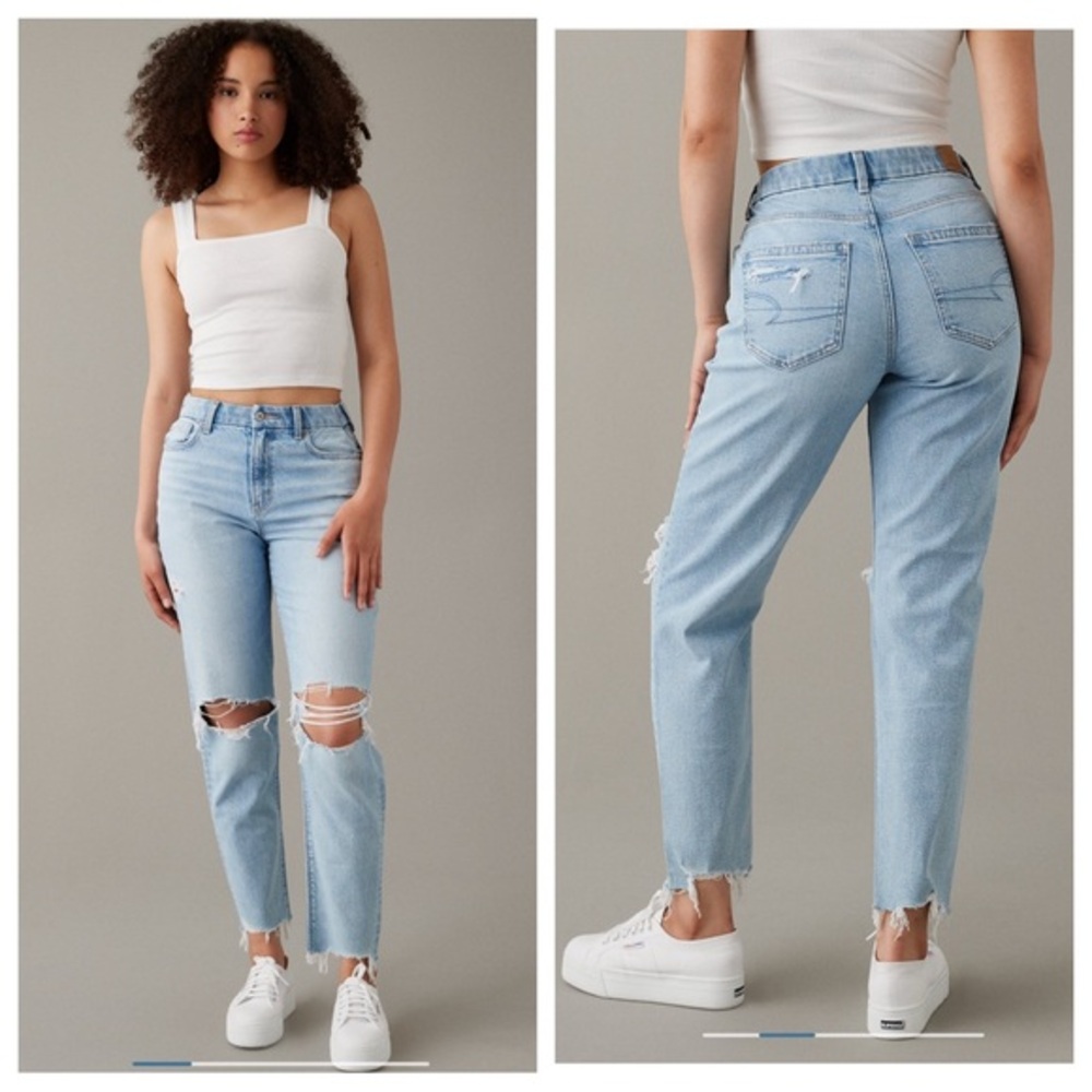 AE Short Curvy Mom Jeans